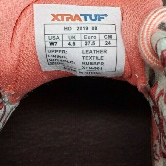 XTRATUF Salmon Sisters Finatic 2 Pink Tan Octopus Deck Shoes Size 7 - Picture 11 of 12